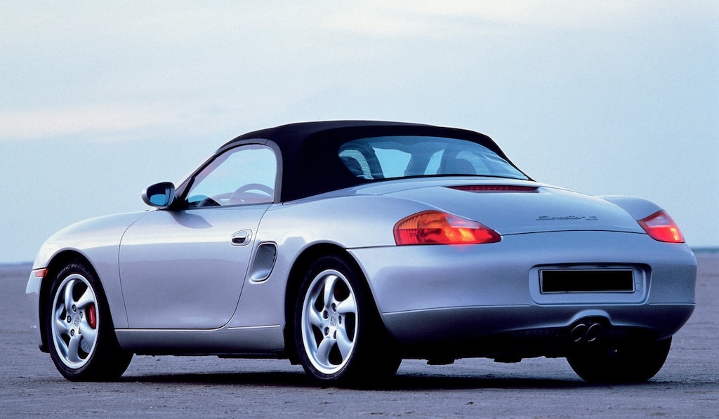 Porsche Boxster 986 grise