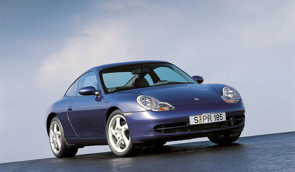 Porsche 996 bleue