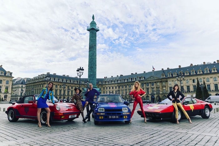 Porsche 930 Turbo 3.3 / Renault R5 Turbo / Ferrari 512 BBi place Vendôme à Paris
