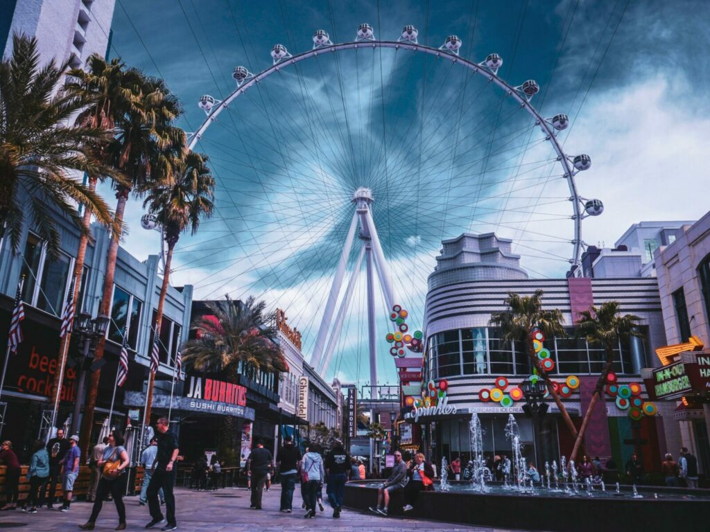 Une scène vibrante de Las Vegas