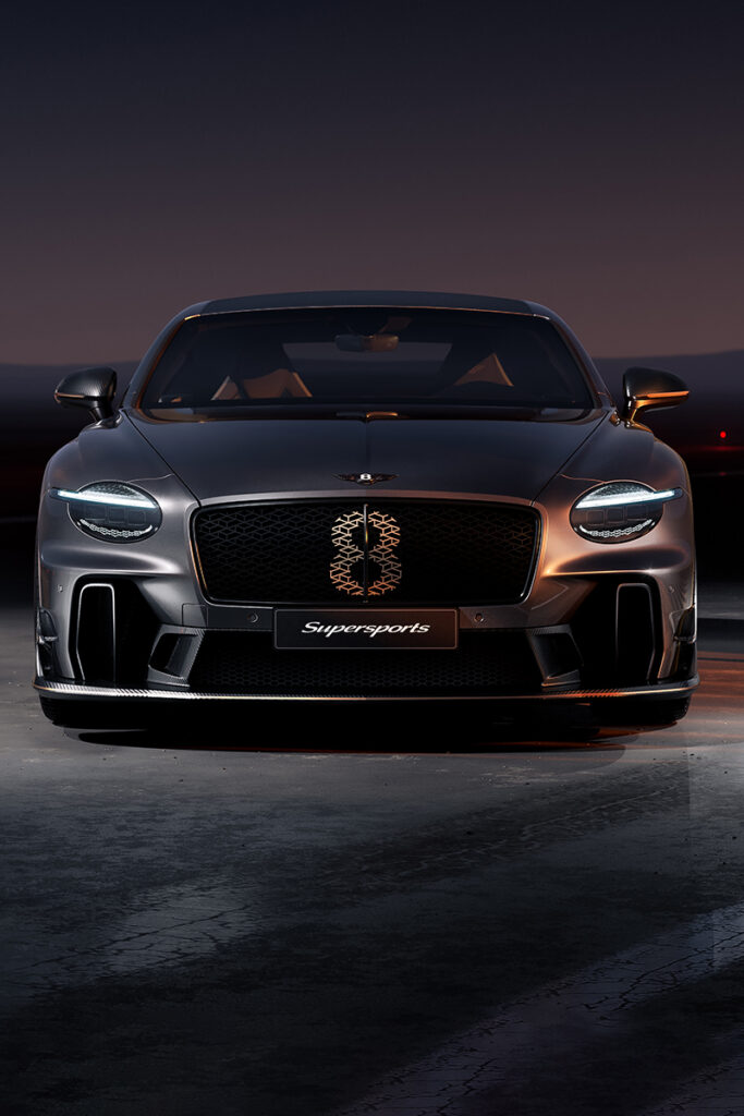 la face avant de la nouvelle bentley continental gt supersports