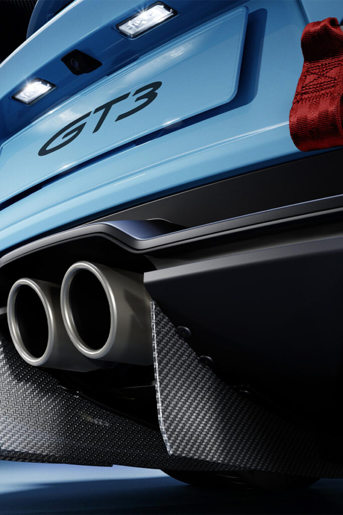échappement de la 992.2 GT3