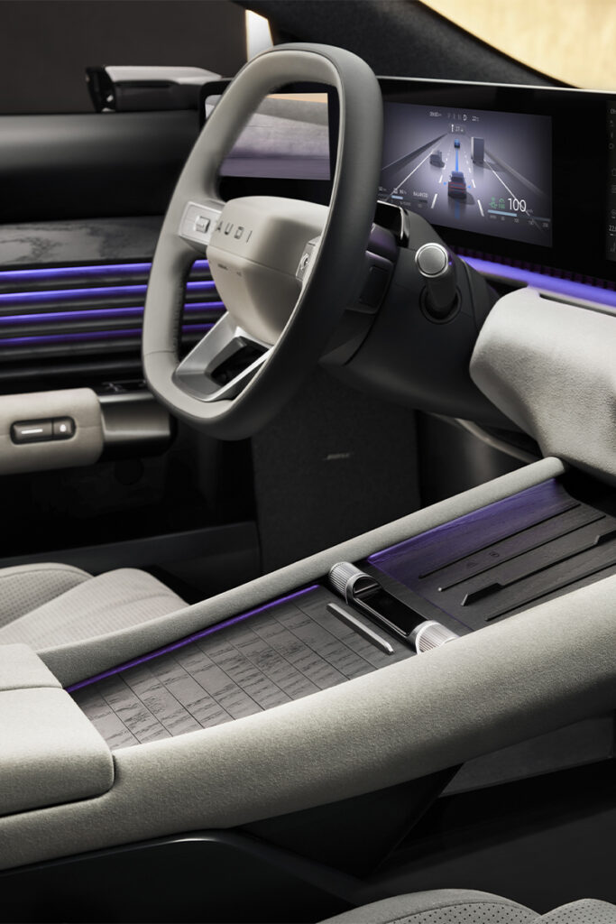 l'interieur de la nouvelle audi e5 sportback