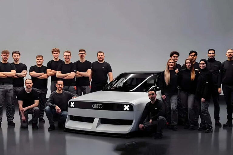 l'audi gt50 concept et son équipe de developpement