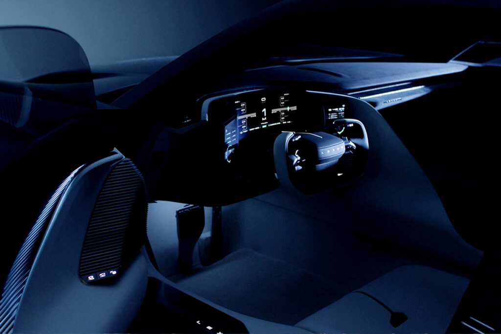 L'intérieur de la Lexus LFA concept