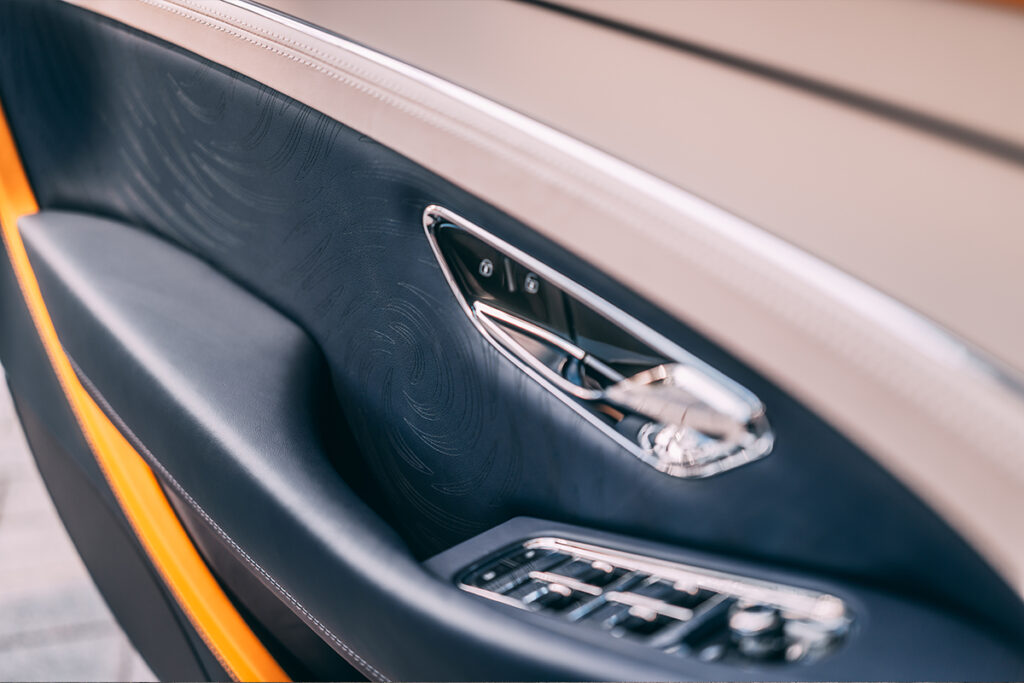 L'intérieur de porte de la continental gt vermeer