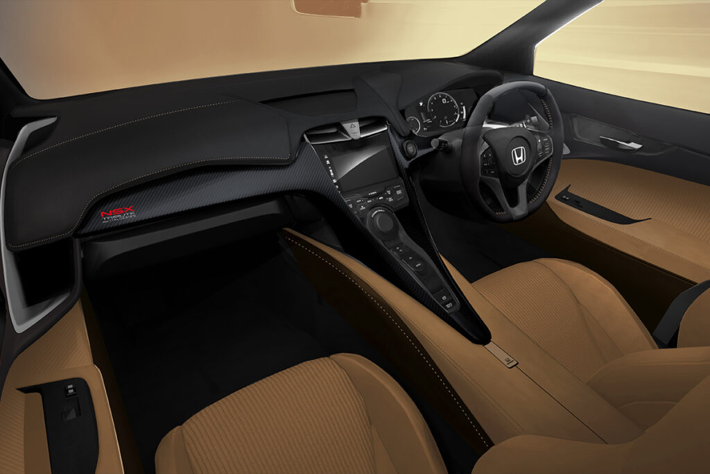 L'intérieur de la Honda NSX by Italdesign