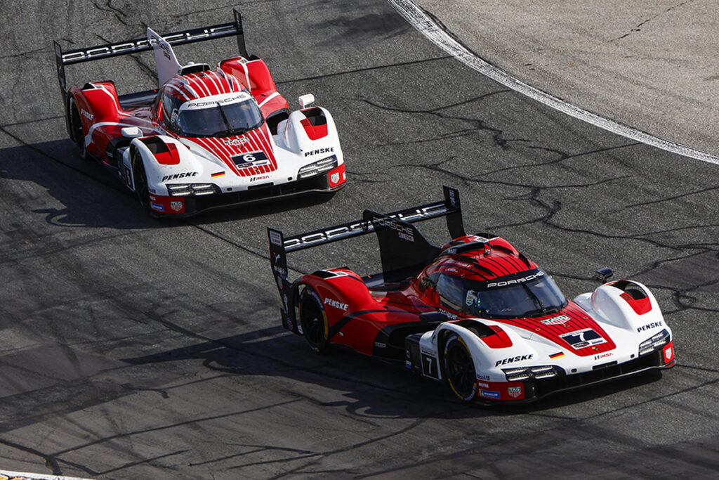 Porsche Penske #7 et #6 durant les 24h de Daytona 2026