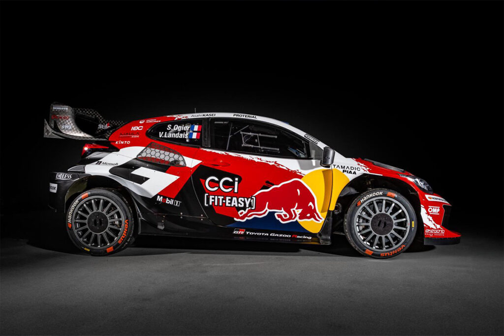 La nouvelle livrée de la Toyota Yaris GR Rally1 d'Ogier