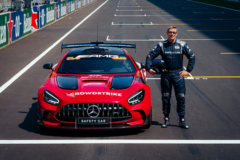 Mercedes AMG GT Black Series safety car and Bernd Mayländer