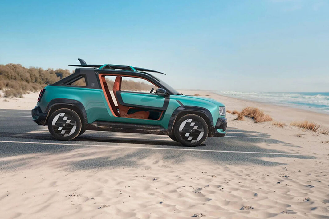 Renault 4 JP4x4 Concept : une étonnante voiture de plage électrique présentée à Roland-Garros