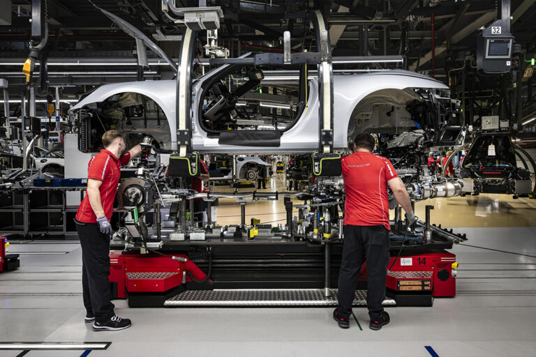 Porsche line production