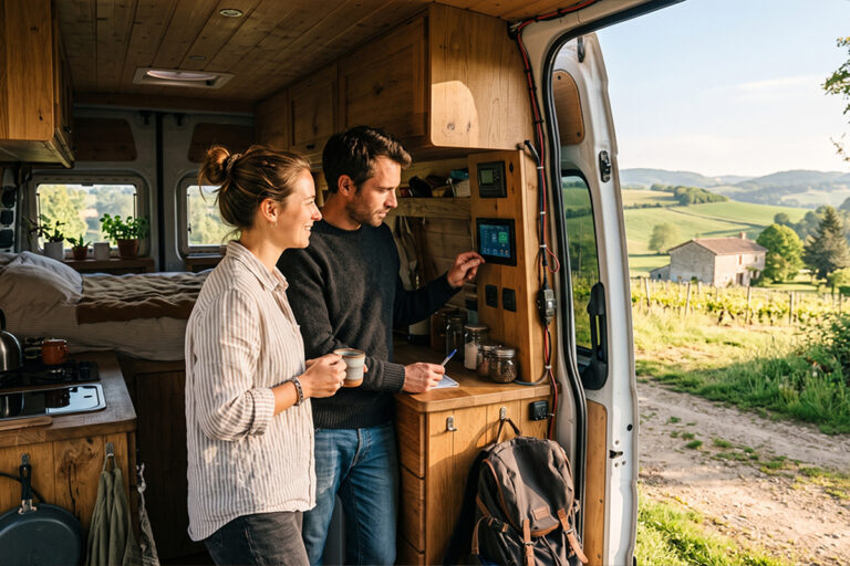 Contrôle de la consommation électrique dans un van aménagé