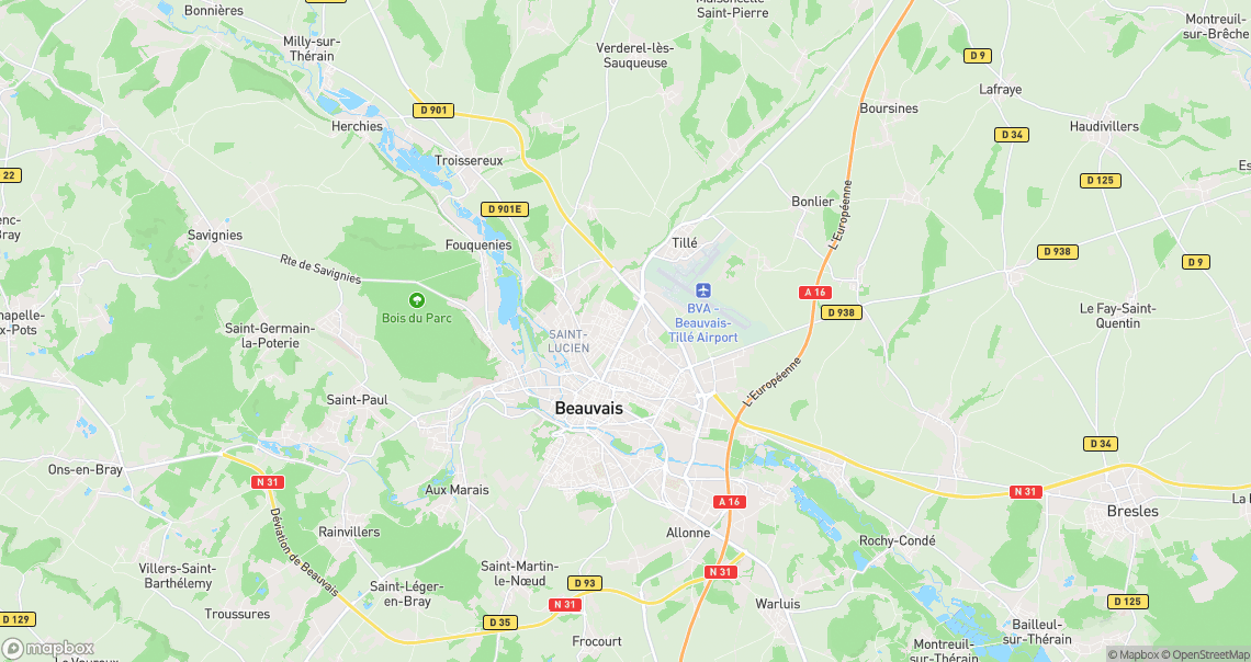 Localisation de la voiture à Beauvais