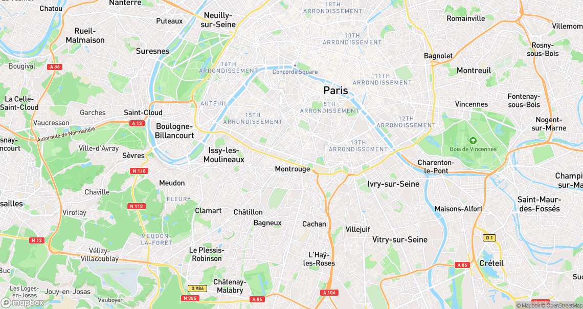 Localisation de la voiture à Paris