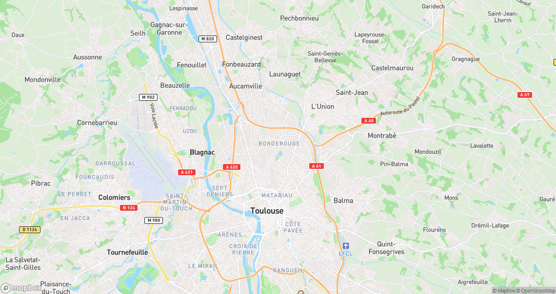 Localisation de la voiture à Toulouse