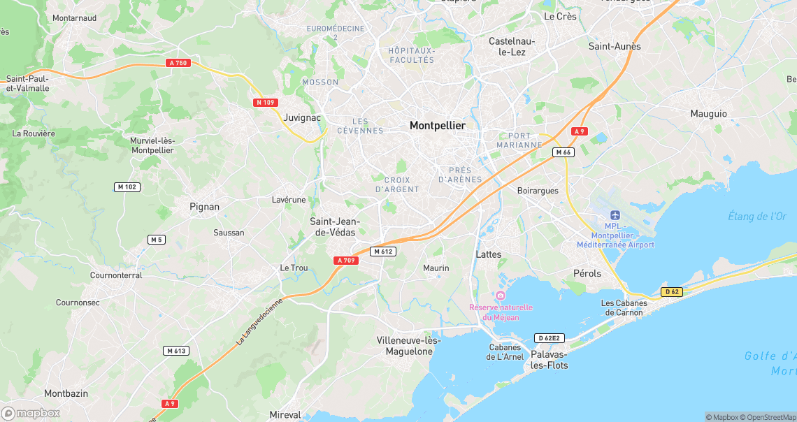 Localisation de la voiture à Montpellier