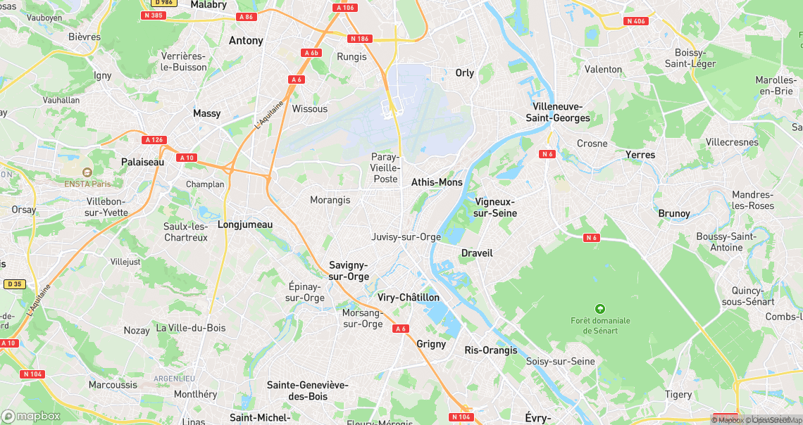 Localisation de la voiture à Athis-Mons