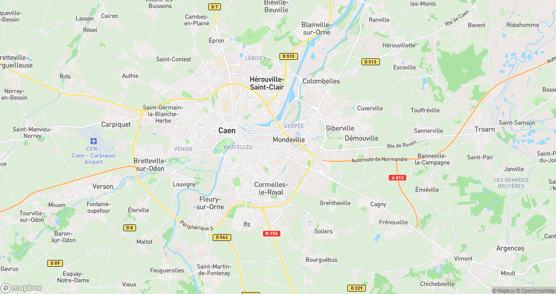 Localisation de la voiture à Mondeville