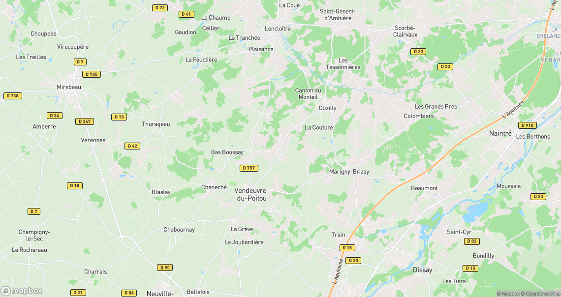 Localisation de la voiture à Saint-Martin-la-Pallu