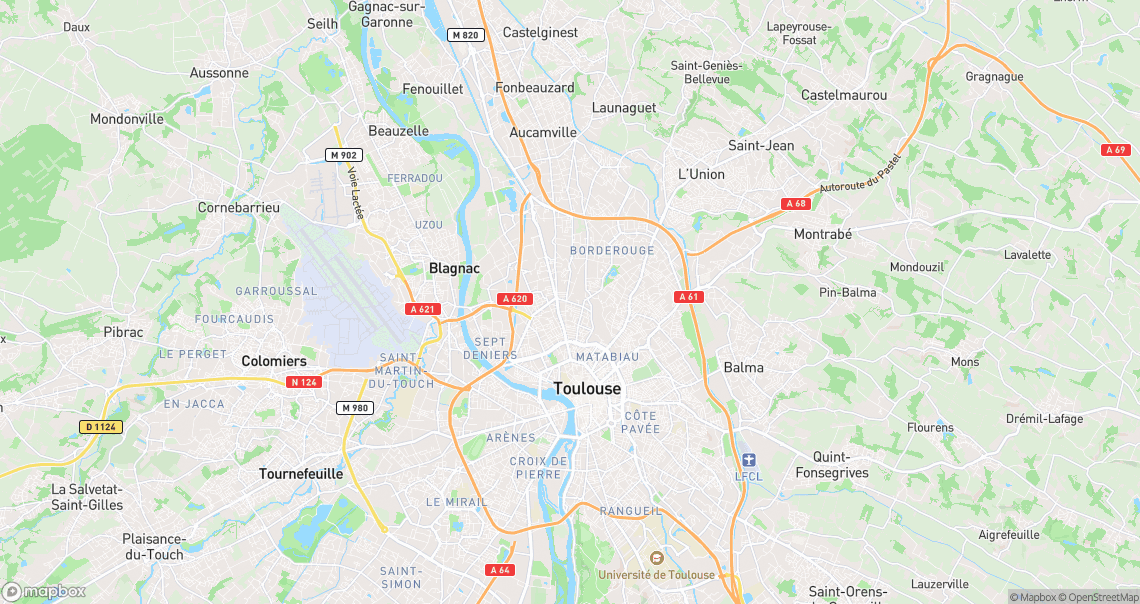 Localisation de la voiture à Toulouse