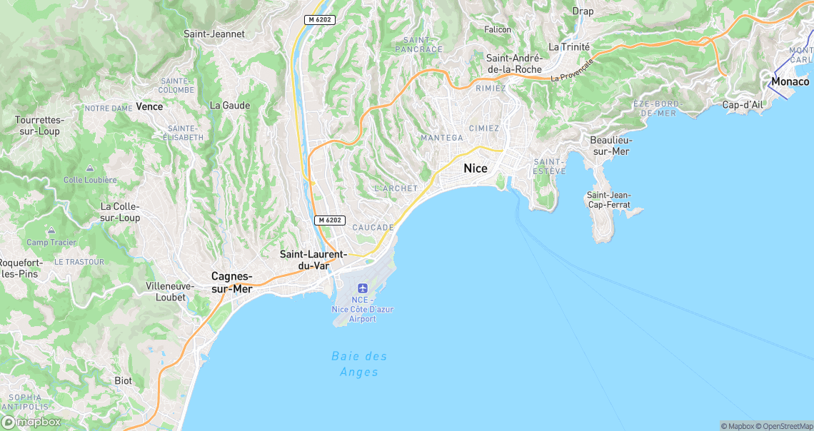 Localisation de la voiture à Nice