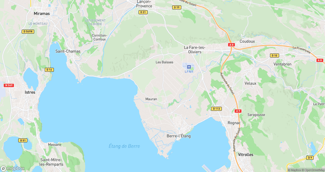 Localisation de la voiture à Berre-l'Étang