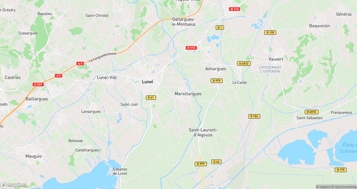 Localisation de la voiture à Marsillargues