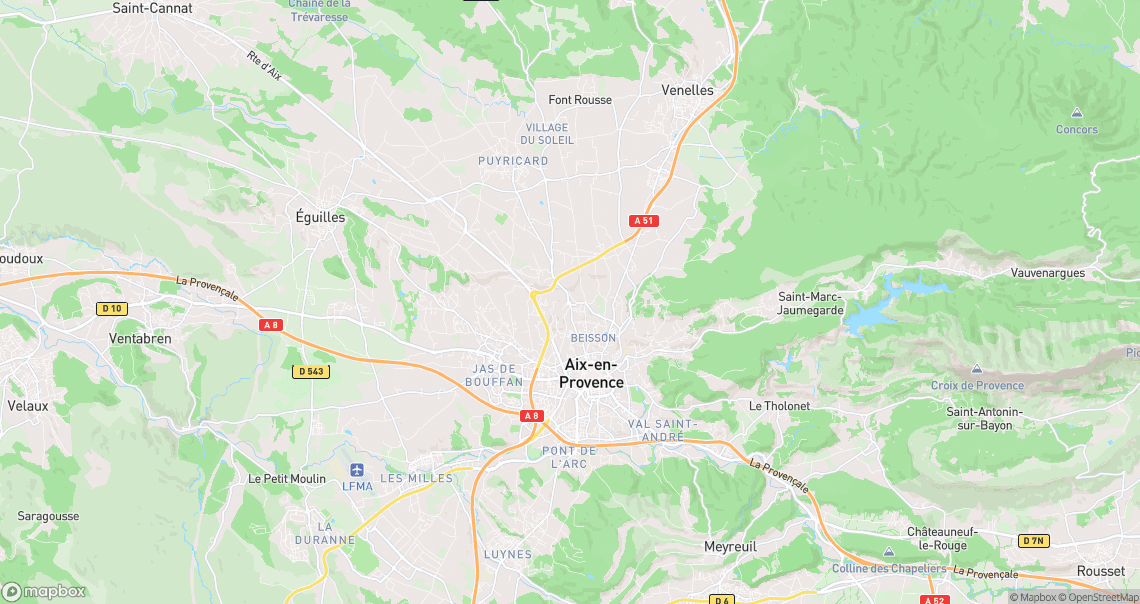 Localisation de la voiture à Aix-en-Provence