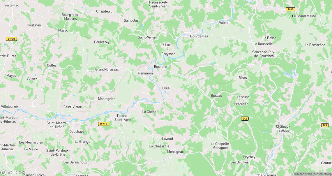 Localisation de la voiture à Lisle