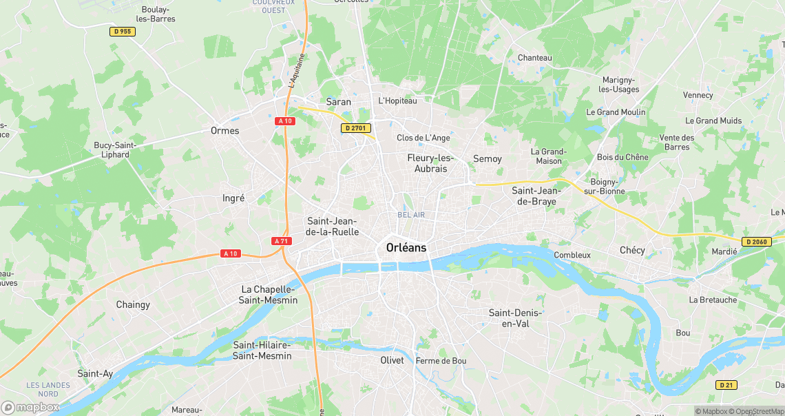 Localisation de la voiture à Orléans