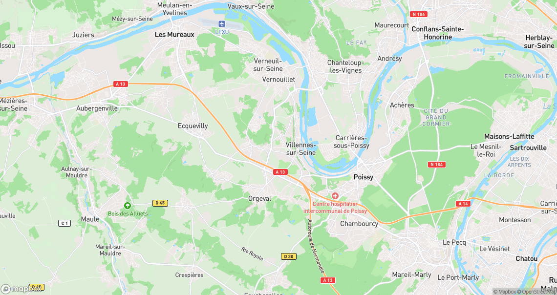 Localisation de la voiture à Villennes-sur-Seine