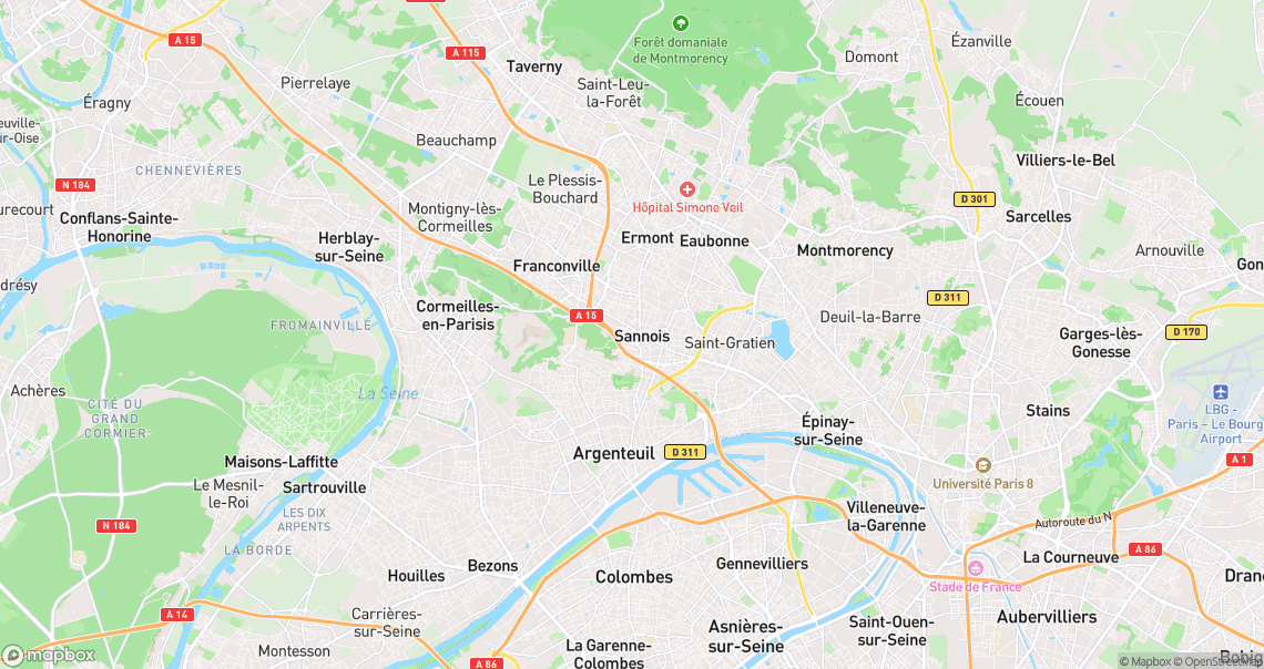 Localisation de la voiture à Sannois
