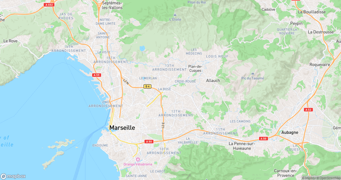 Localisation de la voiture à Marseille