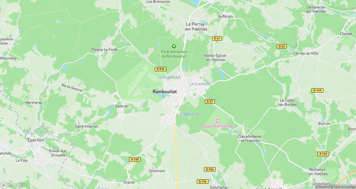 Localisation de la voiture à Rambouillet