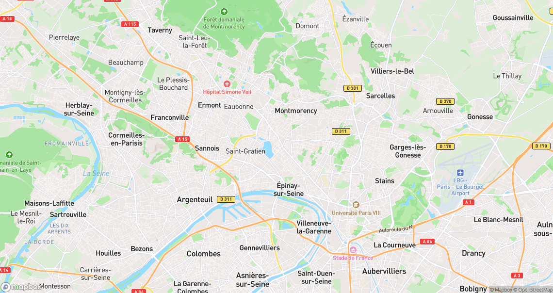 Localisation de la voiture à Enghien-les-Bains