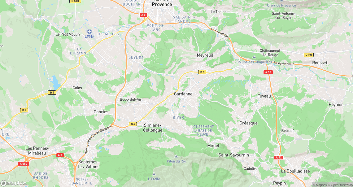 Localisation de la voiture à Gardanne