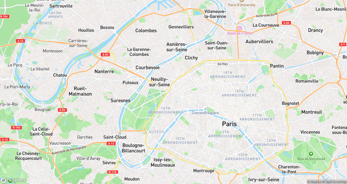 Localisation de la voiture à Paris