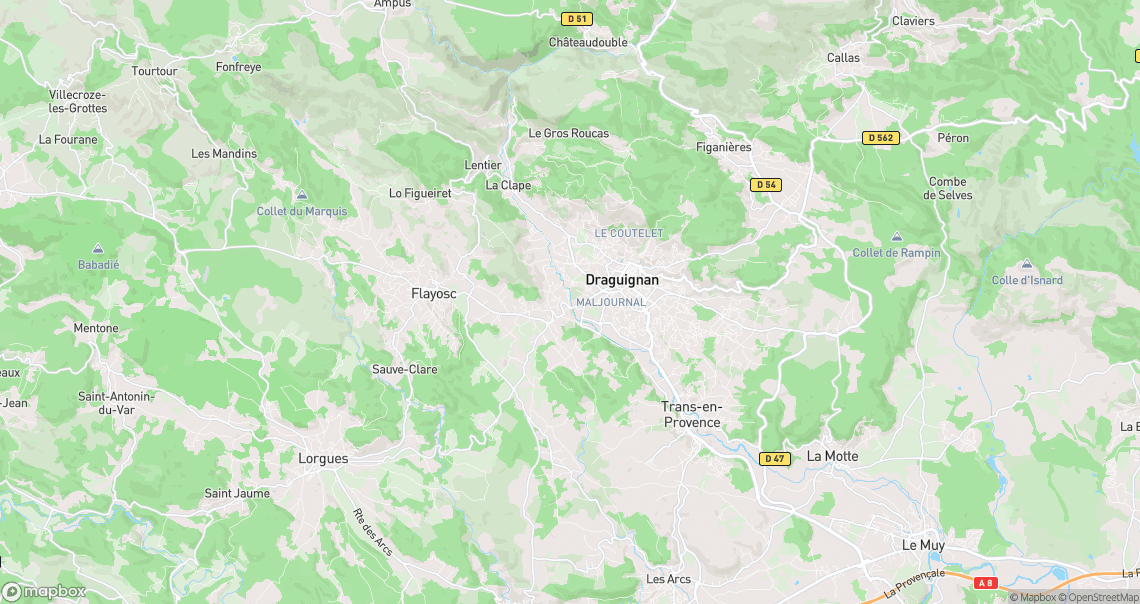 Localisation de la voiture à Draguignan