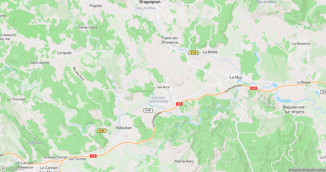 Localisation de la voiture à Les Arcs