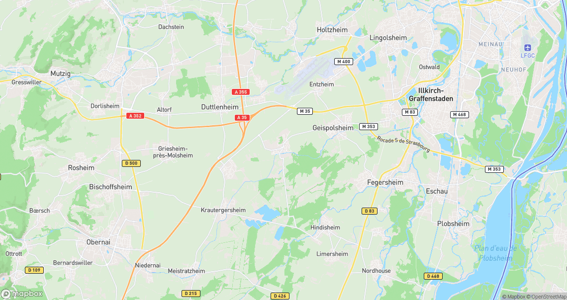 Localisation de la voiture à Blaesheim