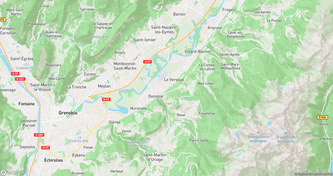 Localisation de la voiture à Le Versoud