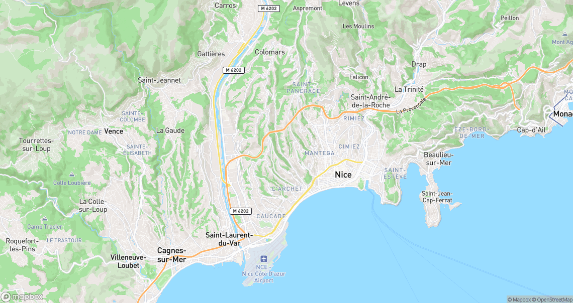 Localisation de la voiture à Nice
