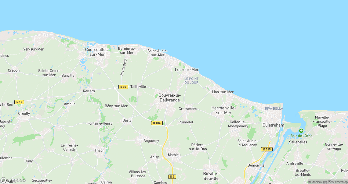 Localisation de la voiture à Luc-sur-Mer