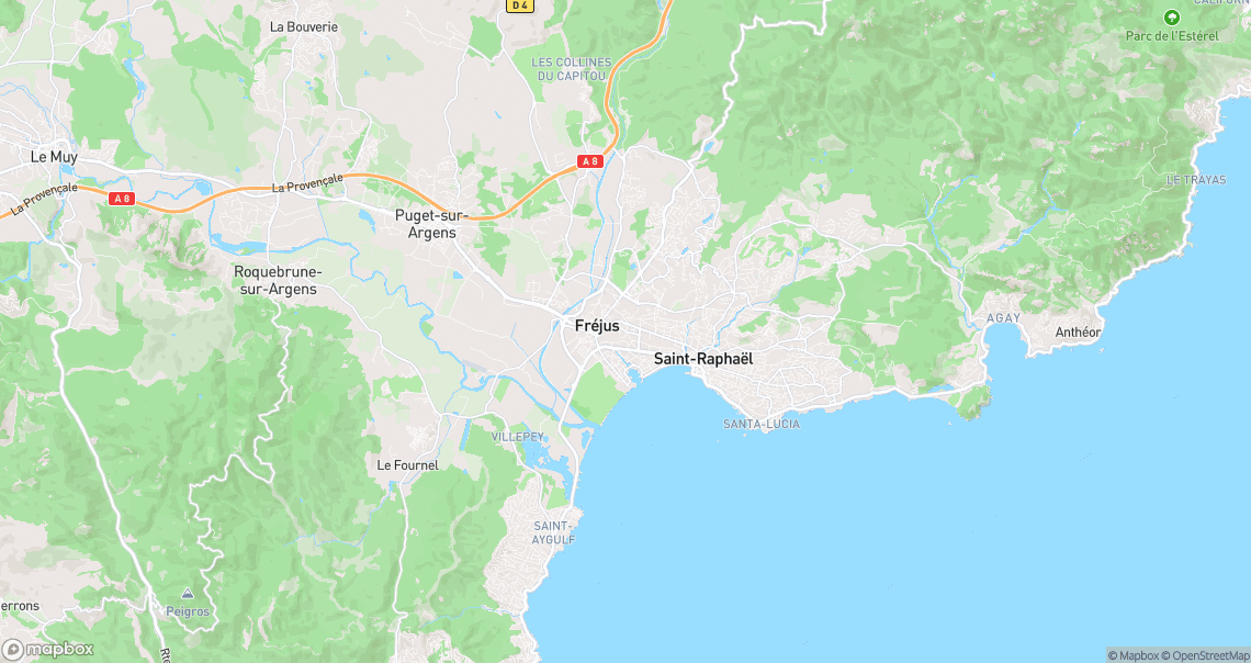 Localisation de la voiture à Fréjus