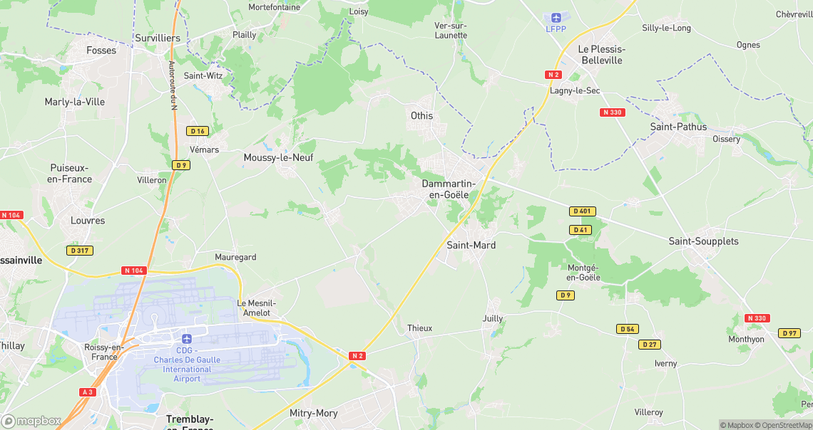 Localisation de la voiture à Longperrier