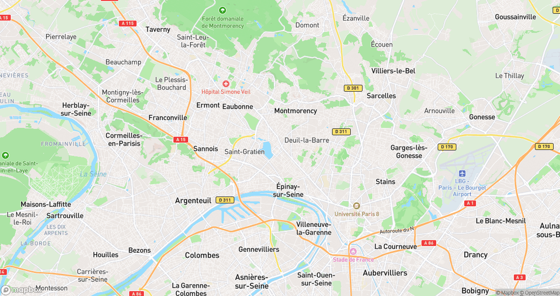 Localisation de la voiture à Enghien-les-Bains
