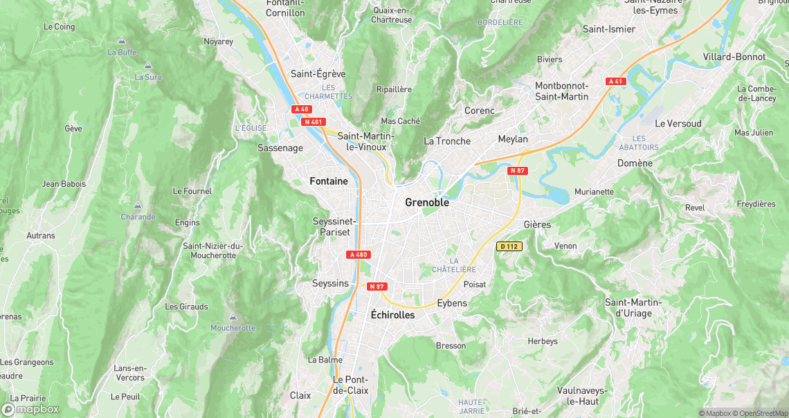 Localisation de la voiture à Grenoble