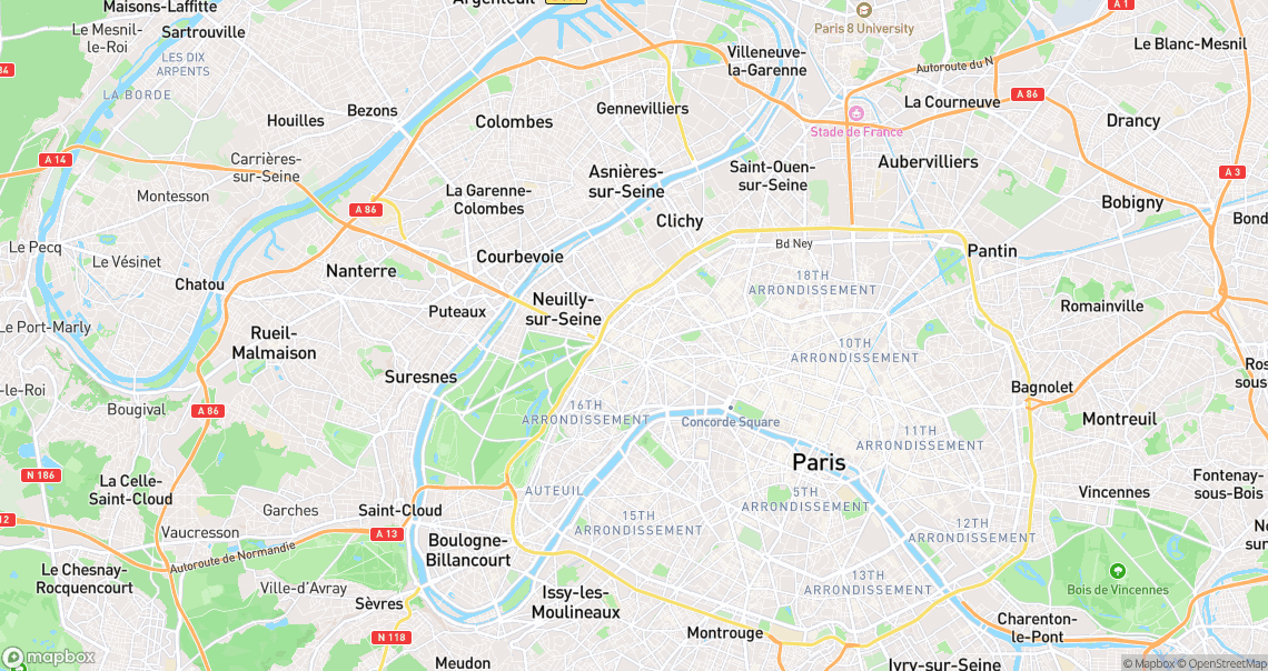 Localisation de la voiture à Paris