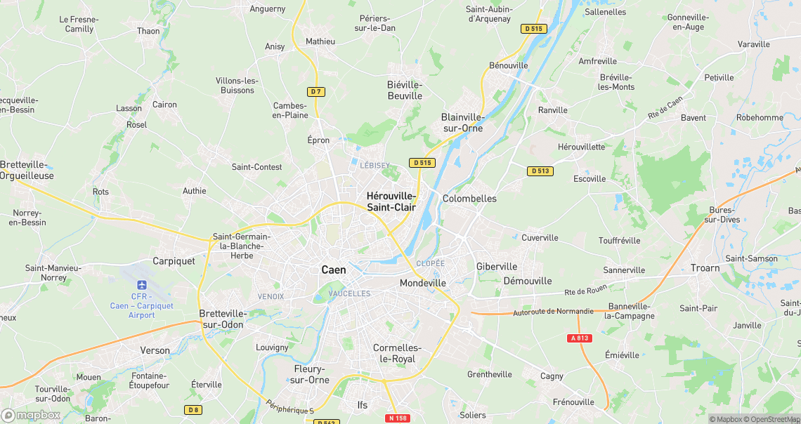 Localisation de la voiture à Hérouville-Saint-Clair